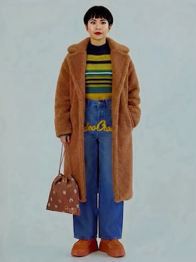 「Max Mara（マックスマーラ）のアイテム」を使った、chika@さん（レディース・162cm）の冬コーディネート