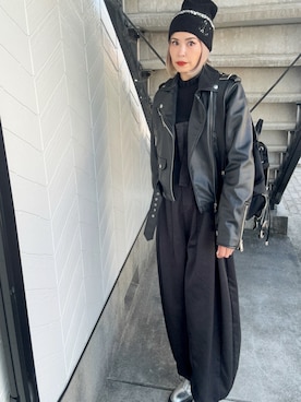 「アイテム（オールインワン・サロペット）」を使った、chika@さん（レディース・162cm）の秋コーディネート