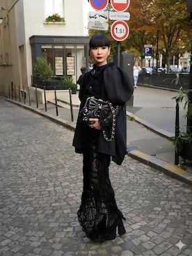 【極美品】COMME des GARCONS デザインワンピース ドレス COMME des GARCONSのワンピース/ドレスを使った人気ファッション