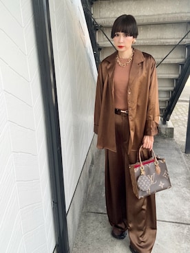 「JEANASIS（ジーナシス）のアイテム」を使った、chika@さん（レディース・162cm）の秋コーディネート