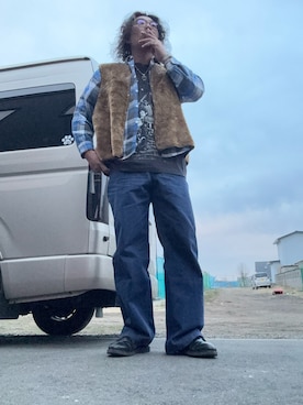 「RED WING（レッドウィング）のアイテム（シューズ）」を使った、　たーなーさん（メンズ・184cm）の春コーディネート