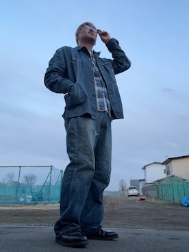 「Lee（リー）のアイテム（デニムジャケット）」を使った、　たーなーさん（メンズ・184cm）の春コーディネート