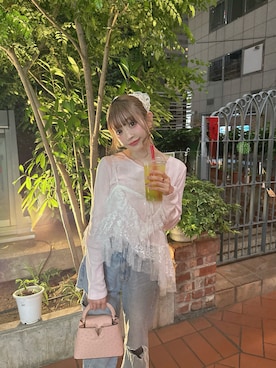 「LOUIS VUITTON（ルイヴィトン）のアイテム（ハンドバッグ）」を使った、もるさん（レディース・155cm）の夏コーディネート