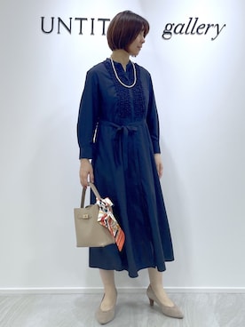 「UNTITLED（アンタイトル）のアイテム（アクセサリー）」を使った、mahoさん（レディース・160cm）の秋コーディネート