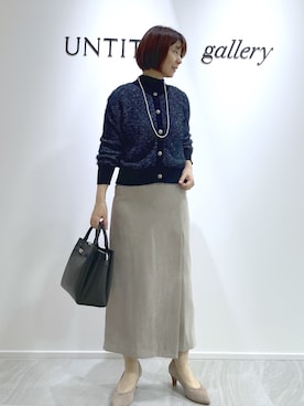 「UNTITLED（アンタイトル）のアイテム」を使った、mahoさん（レディース・160cm）の秋コーディネート