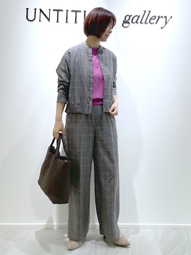 「UNTITLED（アンタイトル）のアイテム（アクセサリー）」を使った、mahoさん（レディース・160cm）の秋コーディネート