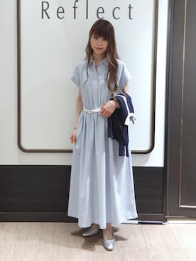 「Reflect（リフレクト）のアイテム」を使った、Chiiさん（レディース・159cm）の夏コーディネート