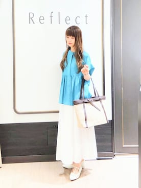 「Reflect（リフレクト）のアイテム」を使った、Chiiさん（レディース・159cm）の夏コーディネート
