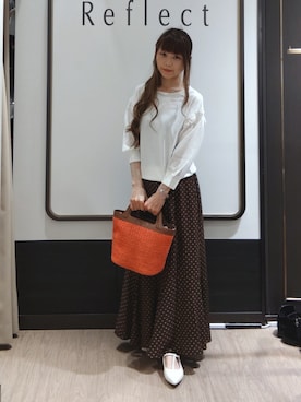 「Reflect（リフレクト）のアイテム」を使った、Chiiさん（レディース・159cm）の夏コーディネート