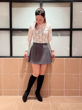 「ESPERANZA（エスペランサ）のアイテム」を使った、すみれさん（レディース・164cm）の秋コーディネート