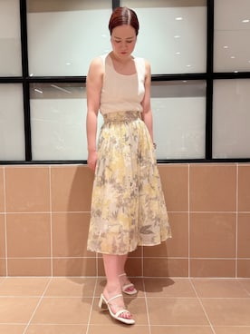 「ESPERANZA（エスペランサ）のアイテム」を使った、すみれさん（レディース・164cm）の夏コーディネート