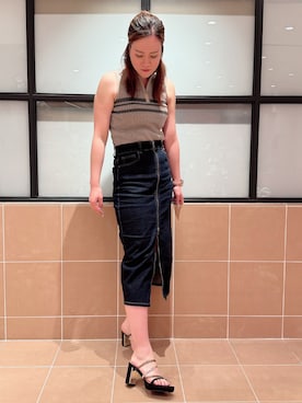 「ESPERANZA（エスペランサ）のアイテム」を使った、すみれさん（レディース・164cm）の夏コーディネート