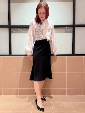 「ESPERANZA（エスペランサ）のアイテム」を使った、すみれさん（レディース・164cm）の春コーディネート