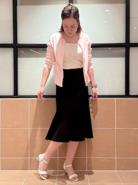 「ESPERANZA（エスペランサ）のアイテム」を使った、すみれさん（レディース・164cm）の夏コーディネート