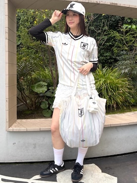 「アイテム（エコバッグ/サブバッグ）」を使った、HRさん（レディース・165cm）の春コーディネート