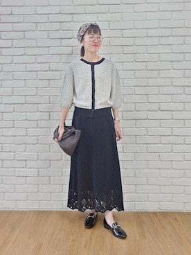 「UNTITLED（アンタイトル）のアイテム」を使った、MUTSUKOさん（レディース・163cm）の秋コーディネート