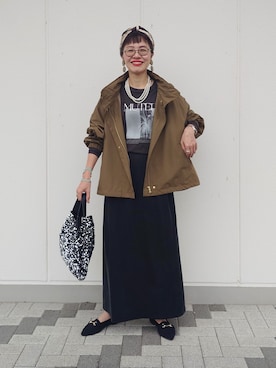 「50代コーデ」｜MUTSUKOさん（レディース・163cm）の秋コーディネート