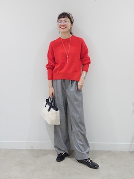 「50代コーデ」｜MUTSUKOさん（レディース・163cm）の秋コーディネート