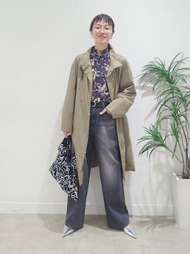 「UNTITLED（アンタイトル）のアイテム（シャツ/ブラウス）」を使った、MUTSUKOさん（レディース・163cm）の夏コーディネート