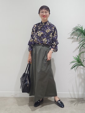 「UNTITLED（アンタイトル）のアイテム」を使った、MUTSUKOさん（レディース・163cm）の秋コーディネート