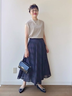MUTSUKOさん(レディース・163cm)の夏コーディネート