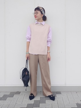「UNTITLED（アンタイトル）のアイテム」を使った、MUTSUKOさん（レディース・163cm）の秋コーディネート