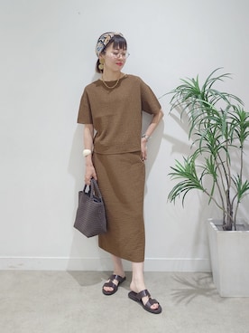 「UNTITLED（アンタイトル）のアイテム」を使った、MUTSUKOさん（レディース・163cm）の秋コーディネート