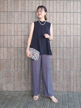MUTSUKOさん（レディース・163cm）の夏コーディネート