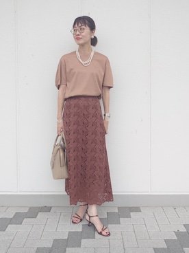 MUTSUKOさん（レディース・163cm・50代）の夏コーディネート