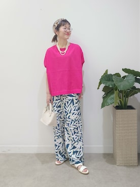 「SOUP（スープ）のアイテム」を使った、MUTSUKOさん（レディース・163cm）の春コーディネート