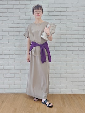 「UNTITLED（アンタイトル）のアイテム（スカート）」を使った、MUTSUKOさん（レディース・163cm）の夏コーディネート