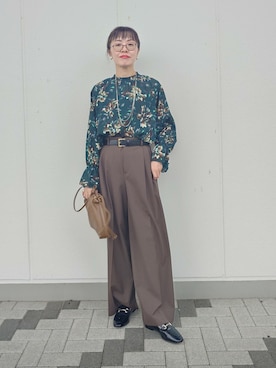 MUTSUKOさん（レディース・163cm・50代）の秋コーディネート