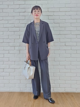 「UNTITLED（アンタイトル）のアイテム（シャツ/ブラウス）」を使った、MUTSUKOさん（レディース・163cm）の夏コーディネート