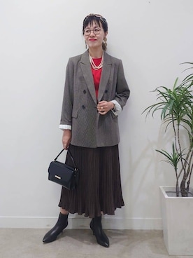 MUTSUKOさん(レディース・163cm)の冬コーディネート