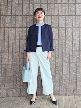 「UNTITLED（アンタイトル）のアイテム」を使った、MUTSUKOさん（レディース・163cm）の夏コーディネート