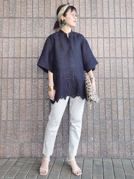 MUTSUKOさん(レディース・163cm)の夏コーディネート