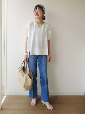 MUTSUKOさん(レディース・163cm)の夏コーディネート