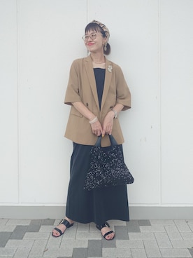 「UNTITLED（アンタイトル）のアイテム」を使った、MUTSUKOさん（レディース・163cm）の夏コーディネート