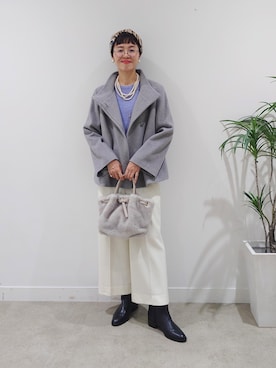 「50代コーデ」｜MUTSUKOさん（レディース・163cm）の秋コーディネート