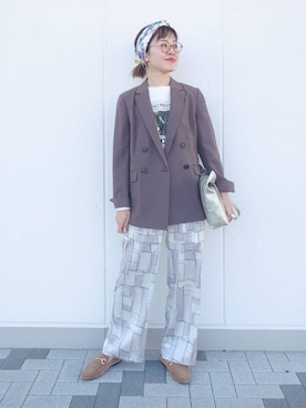 「MILOS（ミロス）のアイテム」を使った、MUTSUKOさん（レディース・163cm）の春コーディネート