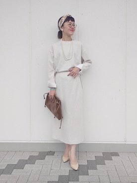 「UNTITLED（アンタイトル）のアイテム」を使った、MUTSUKOさん（レディース・163cm）の秋コーディネート