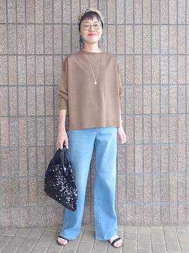 「UNTITLED（アンタイトル）のアイテム」を使った、MUTSUKOさん（レディース・163cm）の夏コーディネート
