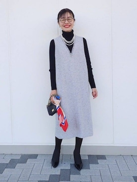 MUTSUKOさん(レディース・163cm)の冬コーディネート