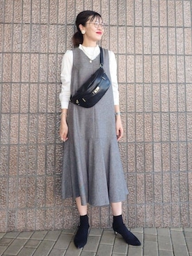 「MILOS（ミロス）のアイテム」を使った、MUTSUKOさん（レディース・163cm）の夏コーディネート