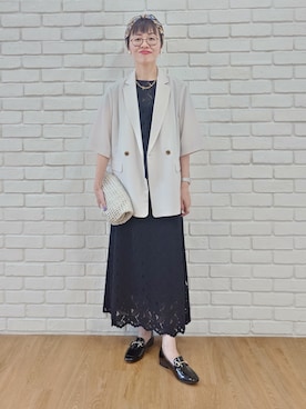 「UNTITLED（アンタイトル）のアイテム」を使った、MUTSUKOさん（レディース・163cm）の秋コーディネート