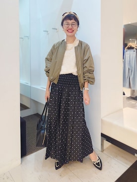 「UNTITLED（アンタイトル）のアイテム」を使った、MUTSUKOさん（レディース・163cm）の秋コーディネート