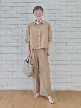 MUTSUKOさん（レディース・163cm・50代）の夏コーディネート