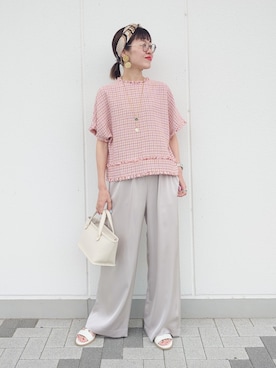 MUTSUKOさん(レディース・163cm)の夏コーディネート