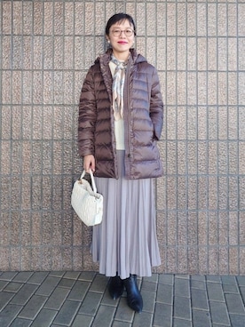 MUTSUKOさん（レディース・163cm）の冬コーディネート