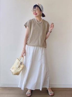 MUTSUKOさん(レディース・163cm)の夏コーディネート